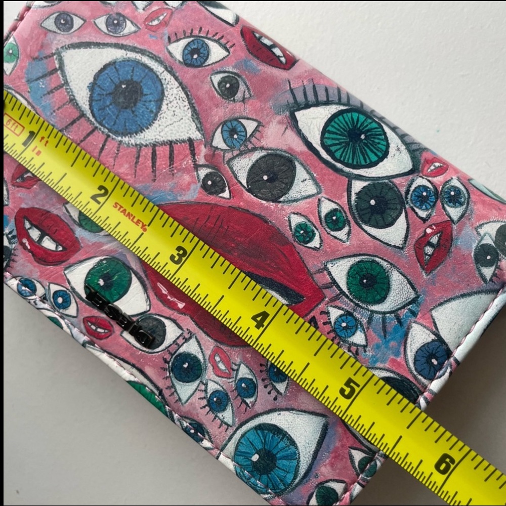 Diesel Pink Leather Eye Wallet Bag - Picture 10 of 11